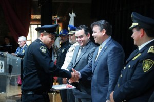 RECONOCEN A POLICÍAS CDMX POR DISMINUIR DELITOS