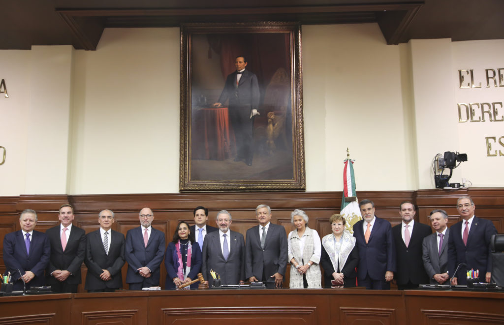 Se reunió AMLO con los ministro de la Suprema Corte