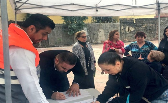 Entregan predio en la Del Valle a damnificados del sismo 19S