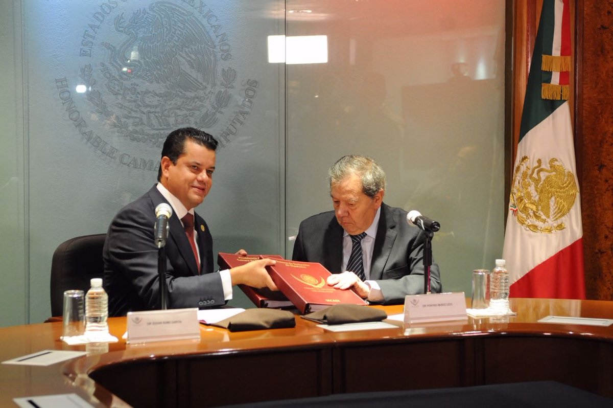 Recibe Porfirio Muñoz Ledo la Mesa Directiva de la Cámara de Diputados