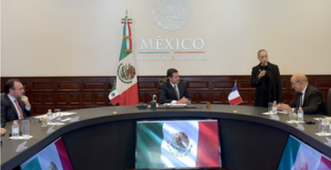 El Presidente Enrique Peña Nieto recibió al Ministro de Europa y Asuntos Exteriores de Francia, Jean-Yves Le D rian