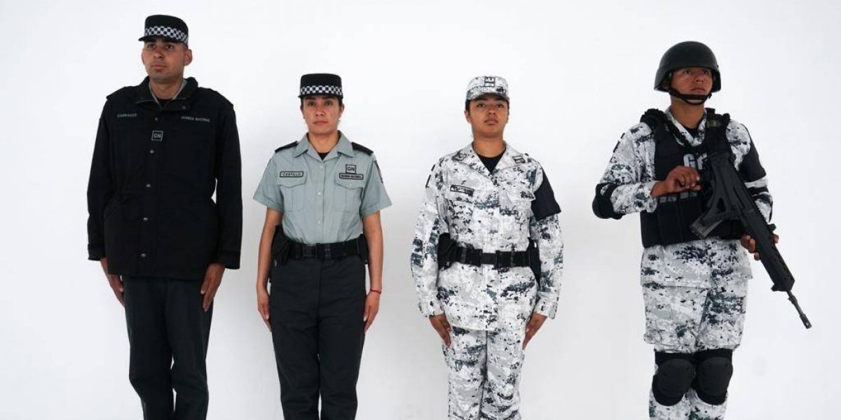 Los nuevos uniformes de la Guardia Nacional