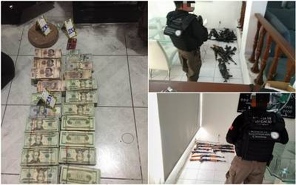 Incautan arsenal, droga y equipo táctico del CJNG, en Zapopan