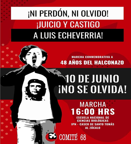 A 48 años del “Halconazo” estudiantes y activistas marchan en la CDMX