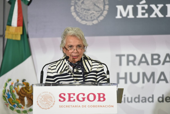 Olga Sánchez Cordero desconoce por dónde entraron miles de migrantes