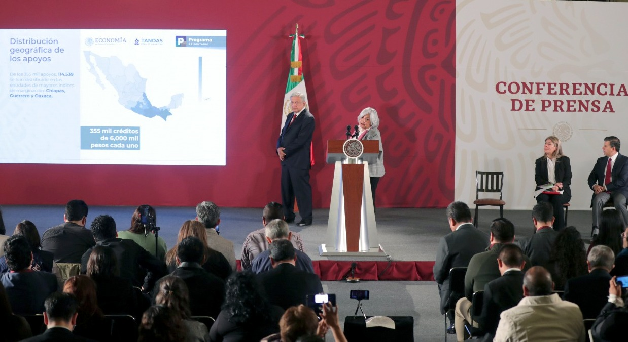 Entrega Gobierno de México 2,120 millones de pesos, del Programa de Microcréditos o “Tandas” para el  Bienestar