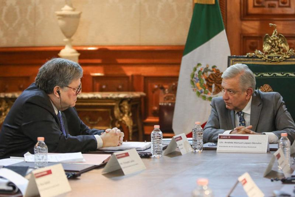López Obrador le reitera al Fiscal de EU el principio de la no intervención