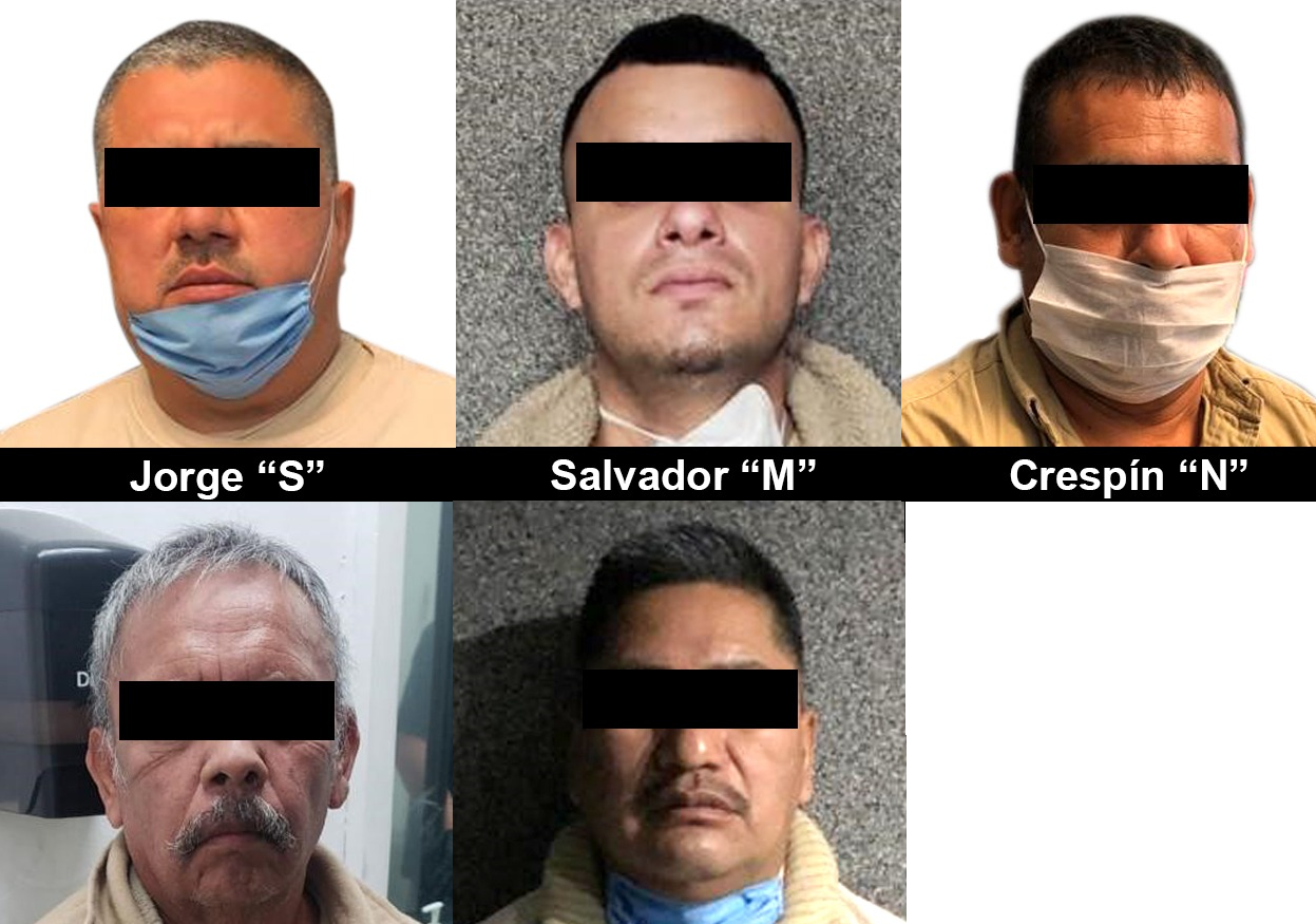 Entrega FGR a cinco hombres buscados por autoridades de EU