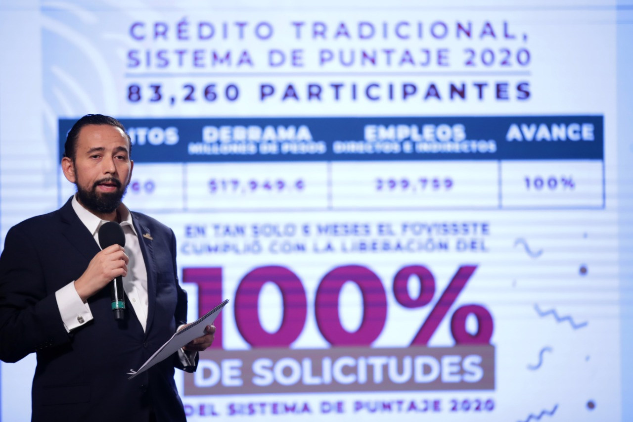 En menos de seis meses, FOVISSSTE cumple con meta anual y libera 31 mil 260 créditos restantes