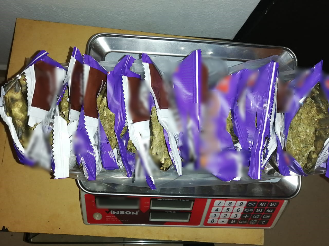 GN asegura marihuana en bolsas de papas