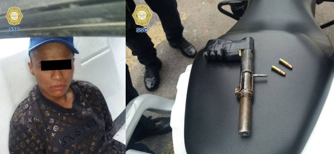 Arrestan a sujeto en posesión con un arma de fuego