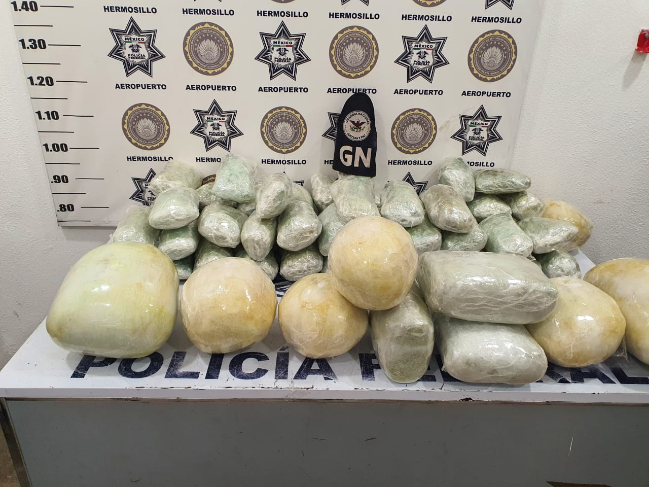GN asegura 62 envoltorios de marihuana en Hermosillo, Sonora