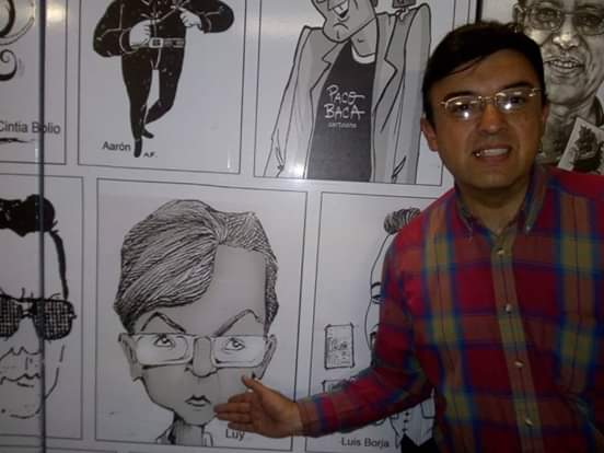 A través de la caricatura, Luy invita al curso en línea “Dibujar es reír”