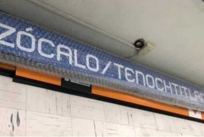 Cambian el nombre a la estación Zócalo por Zócalo/Tenochtitlán