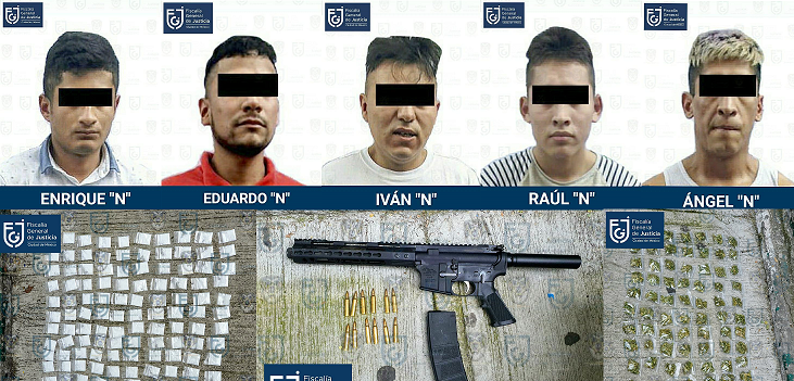 Elementos de la PDI arrestan a cinco sujetos por delitos contra la salud y cohecho