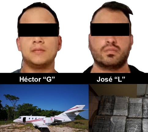 FGR vincula a proceso a dos sujetos que aterrizaron una aeronave con cocaína