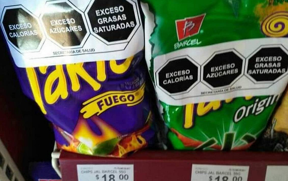 Marcas de alimentos incumplen con el nuevo etiquetado