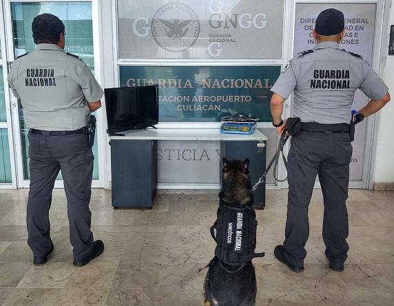 GN asegura medio kilo de metanfetamina dentro de un televisor