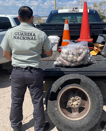 GN localiza 25 kilos de crystal dentro de un neumático abandonado