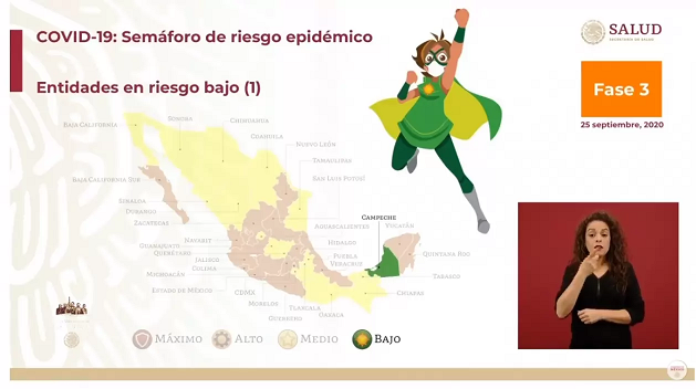Campeche es el primer estado a pasar a semáforo verde