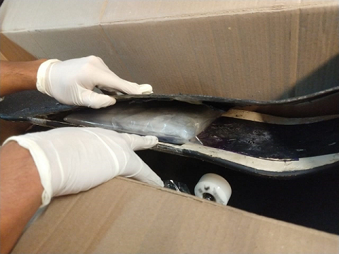 GN decomisa metanfetamina oculta en patinetas con destino a Australia