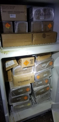 GN y el SAT incautan 27 mil cartuchos útiles en un refrigerador