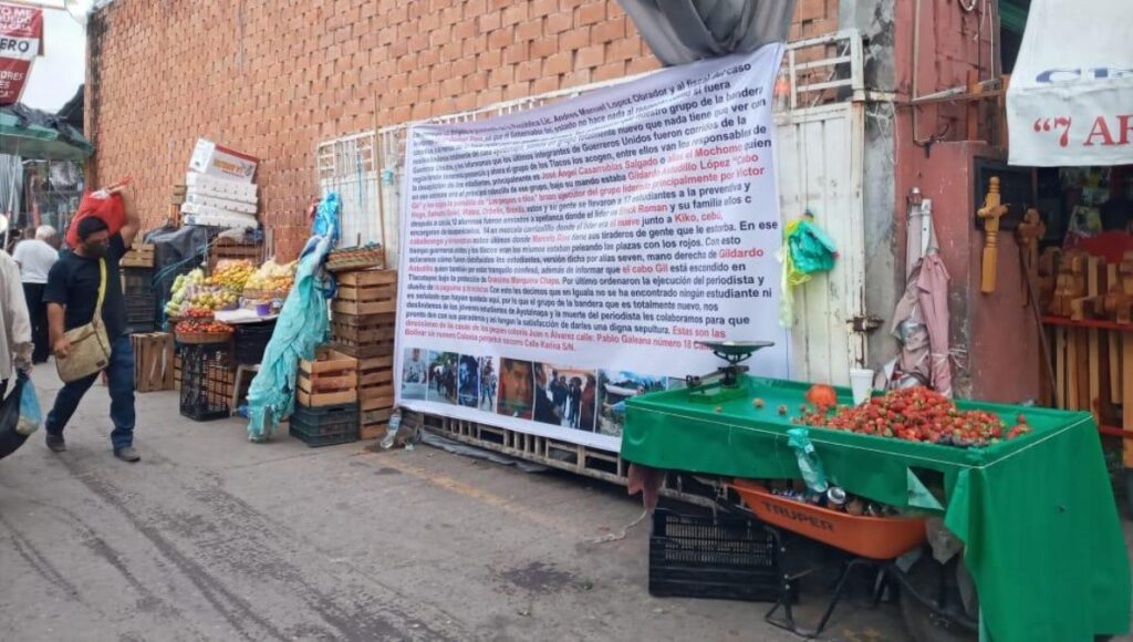 Nuevo Narcocartel «La bandera» tapizael centro de Guerrero con narcomantas