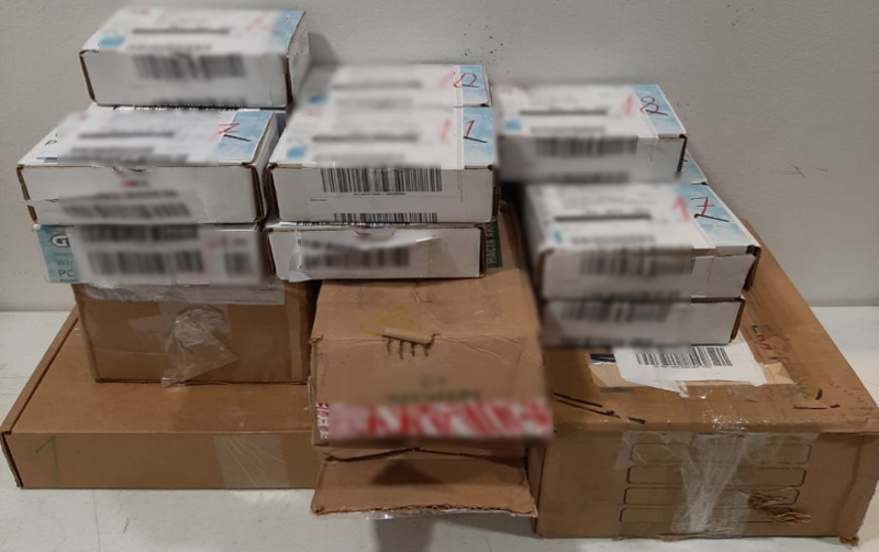 GN incauta marihuana en cajas de modem para internet