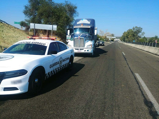 GN rescata a secuestrado y asegura 64 toneladas de construcción