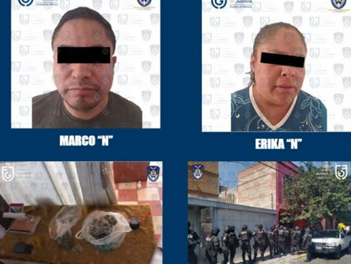 Decomisan droga y marihuana y detienen a dos personas