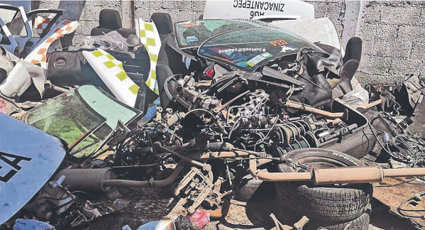 Catean predio de Tláhuac y hallan varias autopartes