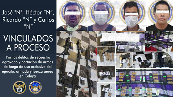 Desarticulan banda de secuestradores en Celaya, Guanajuato