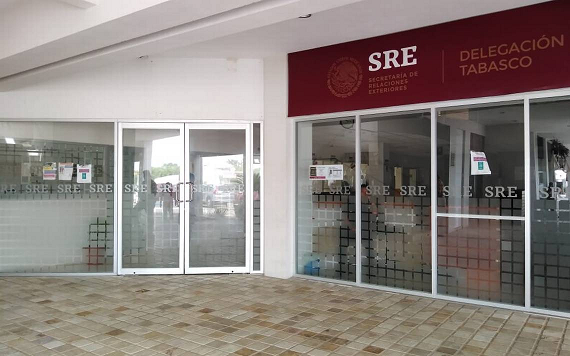 Delegación de la SRE en Tabasco reanuda actividades