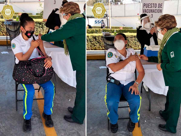 Vacunan contra Covid-19 a paramédicos del ERUM