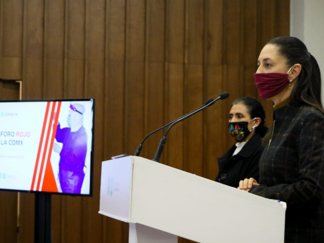 CDMX continuará en semáforo rojo por el alza de hospitalizaciones: Sheinbaum