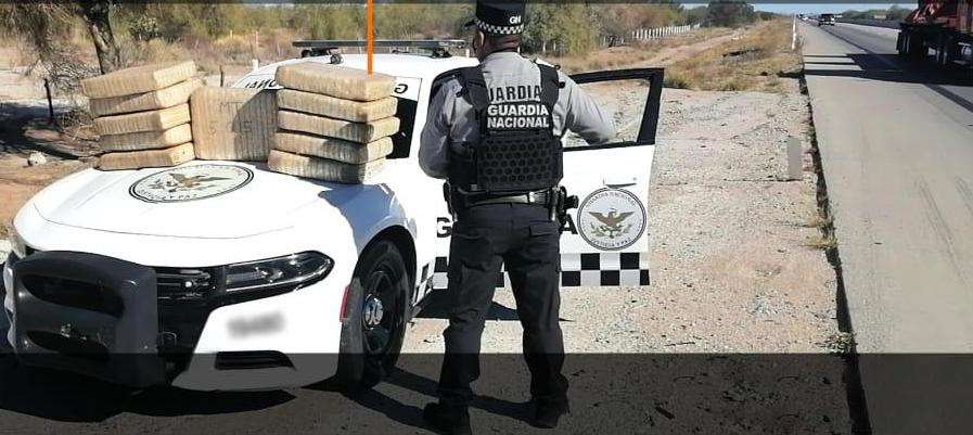 GN incauta 60 kilos de marihuana en Sonora