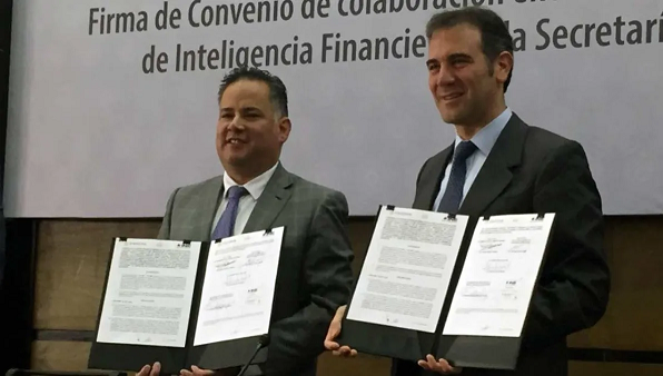 UIF e INE firman convenio contra la corrupción