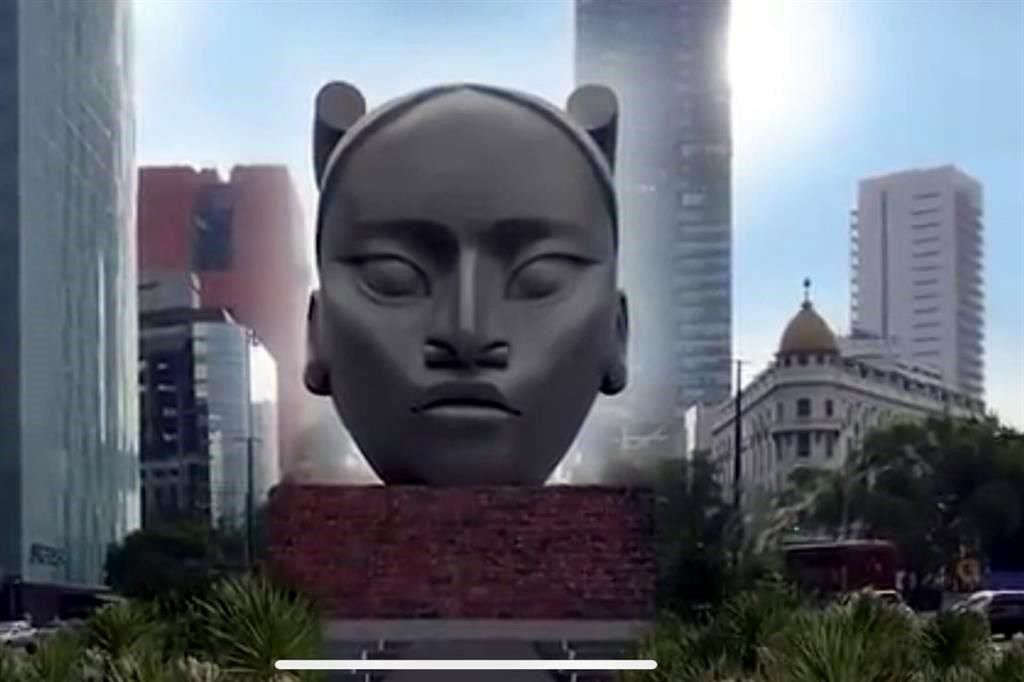 Ya no se colocará la estatua de “Tlali” en la Glorieta de Colón; Sheinbaum