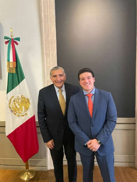 Adán Augusto asistirá a la toma de posesión de Samuel García como nuevo gobernador de NL
