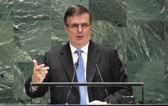 Ebrard habla ante el consejo de la ONU por embargo a Cuba y migración