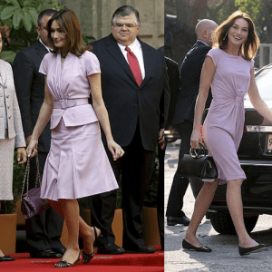 Critica AMLO a García Luna mirando a Karla Bruni cuando visitó México