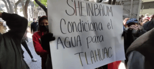 Habitantes de Tláhuac exigen que Sheinbaum no condicione la entrega de agua en pipas