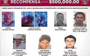 Edomex ofrece una recompensa de hasta 500 mil pesos por los siete más buscados