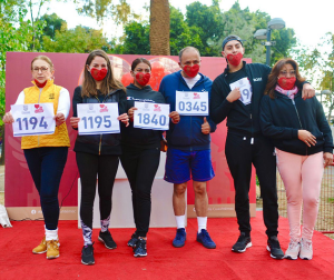 En la Carrera dominical en Cuauhtémoc por el Día del Amor y la Amistad, se citaron 3 mil personas