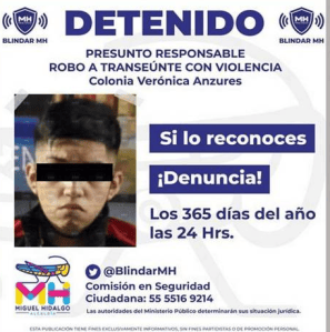 Detienen a sujeto por robo en la colonia Anzures