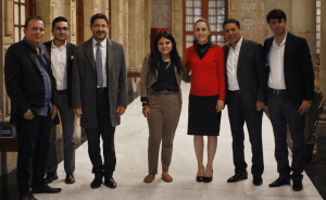 Se reúne Vicenteño Barrientos con Claudia Sheinbaum