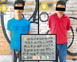 Detienen a dos narcomenudistas en Miguel Hidalgo