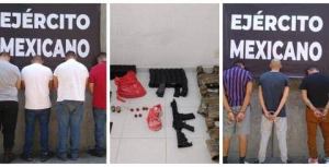Importante golpe al Cártel del Noreste en Morelos, capturan a 7 de sus integrantes y aseguran armamento