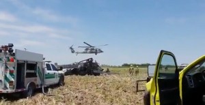 Trás caída de helicóptero de la Secretaria de Marina en los Mochis, Sinaloa, resultan 14 elementos muertos.