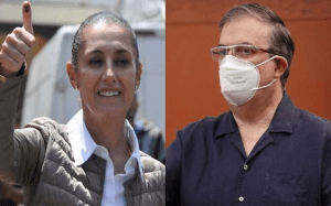 Sheinbaum y Ebrard votan en la elección de consejeros distritales